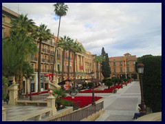 Murcia City Centre South part - Glorieta Espana, a green space in front of Palacio Episcopal.